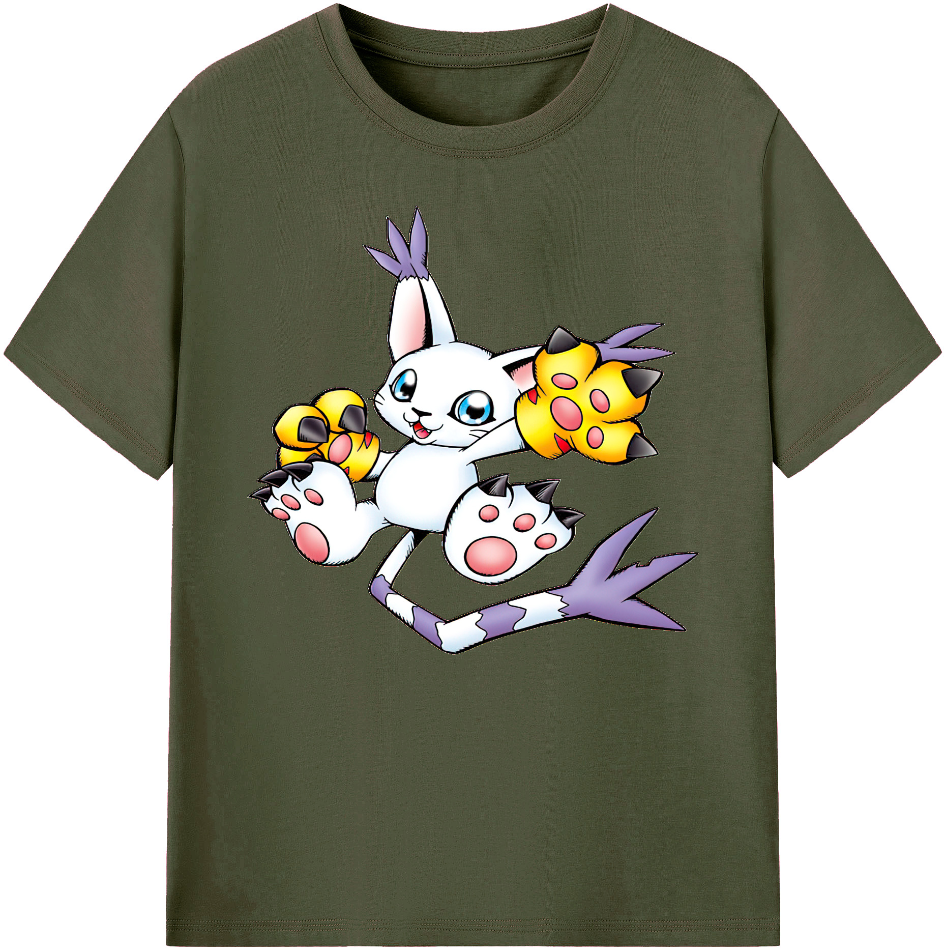 （画像用） Digimon デジタルモンスター/デジモン 綿100％ メンズ半袖Tシャツ｜肌触りやわらか＆通気性